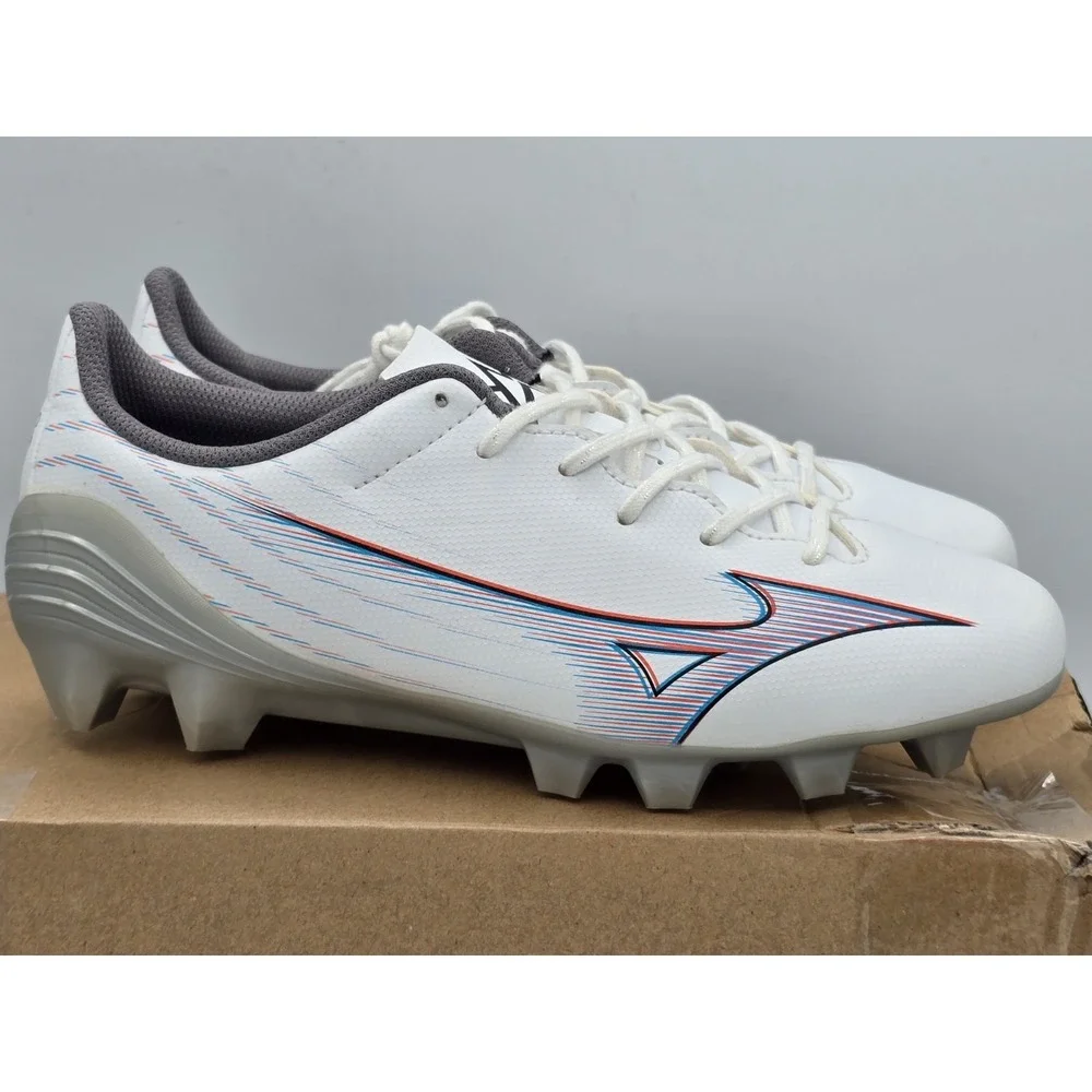 Mizuno a Select Junior Unisex Big Kids Soccer Shoe White Ignition Red‎ Size 4